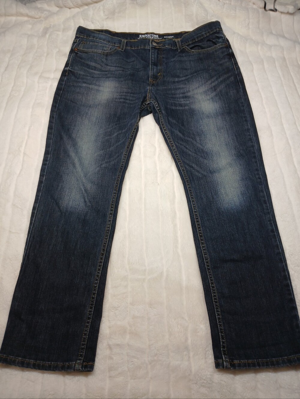 Signature Levi Strauss Jeans Mens W40 L30 Skinny Stretch Denim